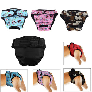 XS-XXL Dog Diaper Physiological Pants Sanitary Washable Female Dog Panties Shorts Underwear Briefs For Dogs